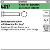Bufab Sechskantschraube ISO 4017 VG M16x65 1.7218 +QT (25CrMo4) galv.verz. 25St.