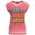 Queen Kerosin Enzym Wash T-Shirt Super Cutie in rot | Gr.: S