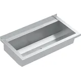 KWC AR Waschrinne, PLANOX, Edelstahl, W.-Mont., 800x210x442 mm, m. Arm-bank