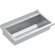 KWC AR Waschrinne, PLANOX, Edelstahl, W.-Mont., 800x210x442 mm, m. Arm-bank