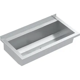 KWC AR Waschrinne, PLANOX, Edelstahl, W.-Mont., 800x210x442 mm, m. Arm-bank