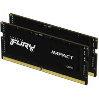 Kingston FURY Impact DDR5-6400 CL38 - 32 GB: (2 x 16GB, 6400 MHz, DDR5-RAM, SO-DIMM), RAM, Schwarz