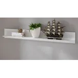 furn.design Wandboard Hooge 150 x 20 x 17 cm Weiß