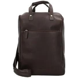 Harold's Campo Rucksack Leder 45 cm Laptopfach braun
