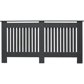 ML-Design ECD Heizkörperverkleidung Landhausstil 152x19x82 cm Anthrazit MDF lackiert