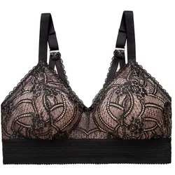 GLAMORISE Bramour Gramercy Spitzen-Bralette de luxe - Schwarz Unterwäsche   Damen 