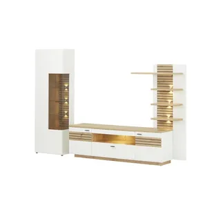 Zurbrüggen Wandkombination Fresno ¦ weiß ¦ Maße (cm): B: 296 H: 201 T: 47.0