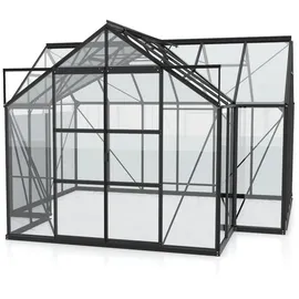 Vitavia Sirius Alu schwarz ESG 3 mm 13 m2 inkl. Fundament