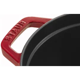 Staub Cocotte 29 cm oval kirschrot