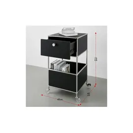 Floordirekt Metallregal Concept Epure MK-145 40 x 40 x 69 cm Schwarz