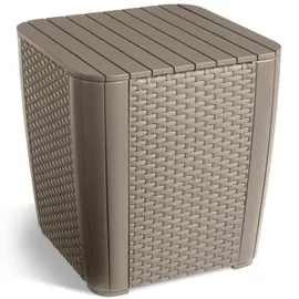 KETER Luzon Beistelltisch 39 x 39 cm cappuccino flaches Wicker