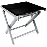 Mojawo Garten Klapphocker 40 x 40 x 45 cm silbergrau/schwarz
