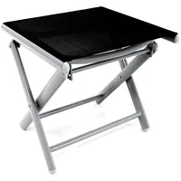 Mojawo Garten Klapphocker 40 x 40 x 45 cm silbergrau/schwarz