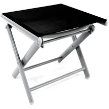 Mojawo Garten Klapphocker 40 x 40 x 45 cm silbergrau/schwarz