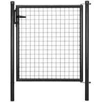 GAH Alberts Alberts Wellengitter-Einzeltor, zinkp.ant.met.Kst.b., B Mitte-Mitte Pf.1250mmH1500mm