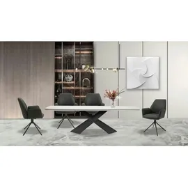 byLIVING Esszimmerstuhl Blair Vintage-Stoff anthrazit 2er Set