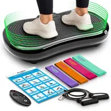 Ultra Slim Power Vibrationsplatte | Innovativer Vibro Shaper | 5 Programme + ...