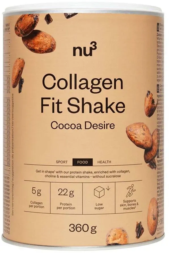 nu3 Collagen Fit Shake Cocoa Desire 360 g Poeder