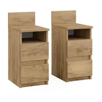 Vichy Vicco Nachttisch, Eiche, 25 x 59.1 cm 2er