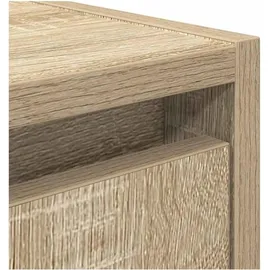 vidaXL Nachtschrank Sonoma-Eiche 38 x 34 x 40 cm Braun