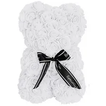 LINDER EXCLUSIV LEX Rosenbär 25 cm Rosen-Bär (Weiss)