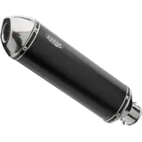 shark performance SHARK exhaust DSX-5 Aluminium eloxiert/Endkappe Edelstahl poliert schwarz schwarz