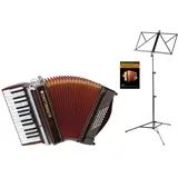 Alpenklang Pro Akkordeon II 48 M Set Palisander