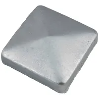 Trendline Pfostenkappe 90 x 90 mm Silber/Stahl