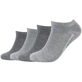 CAMANO Soft Bamboo Sneakersocken 4er Pack Grau 43-46