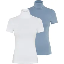 FLASHLIGHTS Rollkragenshirt Blau M