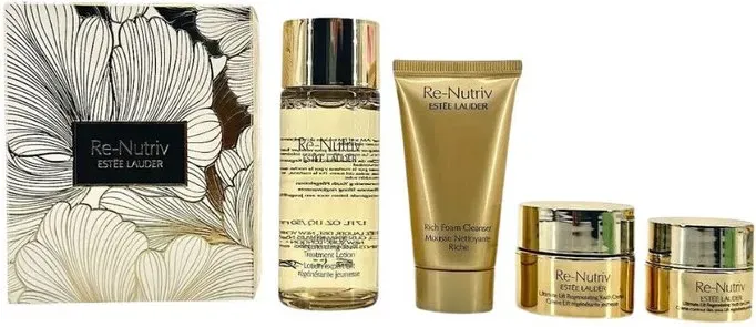Estee Lauder Platinum 4-teiliges Probierset (Platinum Cleanser 30ML + Platinum Water 50ML + Platinum Augencreme 7ML + Platinum Gesichtscreme 15ML)