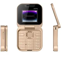 Cuifati 2G-Klapphandy, Dual-Bildschirm, Große Tasten und HD-Kamera, LED-Taschenlampe, UKW-Radio, Musik-Player, Vibration, für Senioren mit Schnellwahl, Blacklist und Magic Voice (Gold)