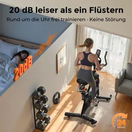 YoSuDa Heimtrainer Fahrrad schwarz