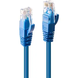 Lindy 48015 RJ45 Netzwerkkabel, Patchkabel CAT 6 U/UTP Blau