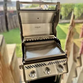 Grillrost.com Das Original Griddle 550 cm x 386 cm rostfrei Silber