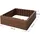 PROGARDEN Hochbeet Kunststoff 75,6 x 75,6 x 25 cm braun