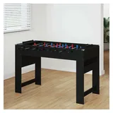 vidaXL Tischfußballtisch Schwarze Eiche 125 x 60,5 x 80 cm