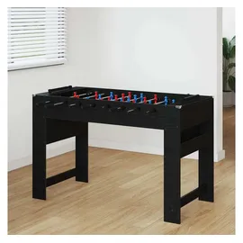 vidaXL Tischfußballtisch Schwarze Eiche 125 x 60,5 x 80 cm