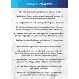 Style & Care Eliminator Haarfarben Entferner Creme 3% farbentferner 500 ml