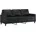 vidaXL 3-Sitzer-Sofa Schwarz 180 cm Kunstleder
