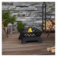vidaXL Feuerschale Ø 50 cm Schwarz