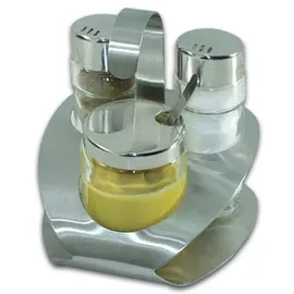 Fackelmann TOPAS Griffmenage Senf/Salz/Pfeffer