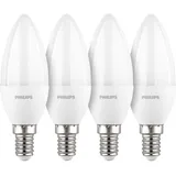 Philips LED-Kerze 4,9W E14 470 lm warmweiß 4 St.