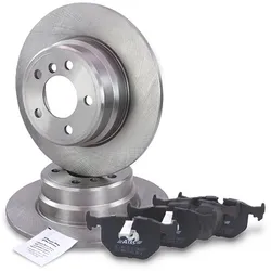 Bestprice Bremsscheiben + Bremsbeläge Hinterachse für BMW