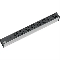 BACHMANN 19 Steckdosenleiste 8x C13 Buchsen, mit Schutzkontakt-Stecker, 10A Sicherung"