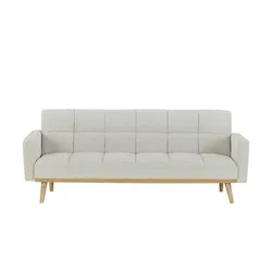 Schlafsofa  Attalie , creme , Maße (cm): B: 212 H: 80 T: 84