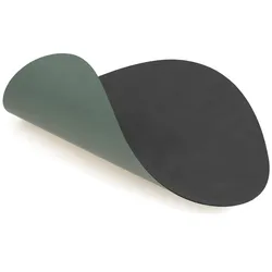 Lind DNA - Tischset Curve L Double, Cloud anthrazit / Nupo pastellgrün