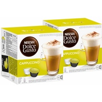 Nescafé DOLCE GUSTO Cappuccino, Kaffee, KaffeKAPSEL, 2er Pack, 2 x 16 KAPSELN