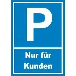 HB-Druck Kunden Parkplatz Schild Nur für Kunden A0 Rückseite selbstklebend