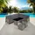 Tectake Barletta Rattan Lounge grau